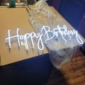 Customized NEON Sign plate - Name Plate - 4 Letters Alphabets. 