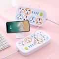 Tolsen Power Universal Socket Extension Cord With 6 Outlet and 4 USB Port Moveable Multi Function Socket Extension Socket. 