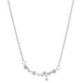 Exquisite Star Zircon Metal Necklace Women Charm Sweet Lovely Light Luxury Clavicle Chain Necklace Girls Party Jewelry Gift@#Queena Queena. 