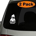 Baby on Board Sticker - (Set of 2) Funny Safety Caution Decal Sign Carlos from The Hangover Car Windows Bumpers - [Size: 6"x4"]. 