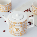 Ceramic teapot and cup set - teapot set for 2 persons - tea cup and kettle set Classy Design. 