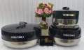FENGTIANLI Branded 3 Pieces Hot Pot Set Lunch Box Set With Stainless Steel Inner Bowl & Convenient Handles  ( 6 Liter - 4 Liter - 2 Liter ). 