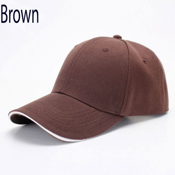 Trendy Baseball Men's Caps with Curved Brim on Front for Summer Hats for Men with Adjustable Strap