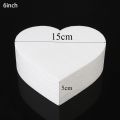 Wedding Decorations Dummy Sugarcraft Heart Shaped Cake Foam Mould Practice Model Polystyrene Styrofoam. 