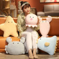 Cute sunfish doll plush pillow doll crab octopus starfish lobster pillow sofa pillow toy. 