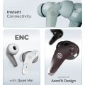 Zero® Rover Pro Earbuds | Bluetooth 5.3, 6-Hour Playtime, ENC Noise Cancellation, IPX-5 Waterproof, Type-C Fast Charging | Premium In-Ear Wireless Earbuds for Music and Calls. 