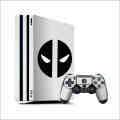 Sony Ps4 Pro Skin Deadpool Design with 2 Controllers( just skin not play station). 