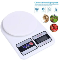 Digital Kitchen Scale 10kg Weight Machine For Vegetables, Fruit, Jewelry, & Postal Parcel Measurement | Weighing Multiple Stuff Like Food Vegetable Fruits Spices Jewelry By Premium Push | White Color. 