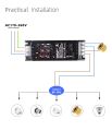 DUSKTEC LED Driver 12V 100W LED Transformer, Slim LED Power Supply 8.33A, AC 240V to 12V DC Constant Voltage Adapter, for LED Strip Light Cabinet Lights G4 MR11 MR16 LED Bulbs. 