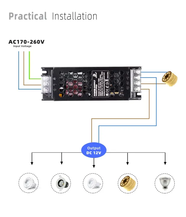 DUSKTEC%20LED%20Driver%2012V%20100W%20LED%20Transformer,%20Slim%20LED%20Power%20Supply%208.33A,%20AC%20240V%20to%2012V%20DC%20Constant%20Voltage%20Adapter,%20for%20LED%20Strip%20Light%20Cabinet%20Lights%20G4%20MR11%20MR16%20LED%20Bulbs%20-%20Image%204