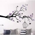 Flower Cage Wall Paper Flowers Wall Sticker Decor. 