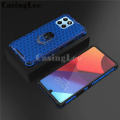 Phone Case Honor X6 Back Cover Clear Beehive Design Car Magicnet Air Cushion Magicnet Buckle Bracket Ring Transparent Casing for Honor X6 Cover Cases. 