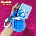 Dimpleedo 2023 Sanrio Kurome Kneading Decompression Keychain Women's Exquisite School Bag Pendant Key Chain Pendant. 