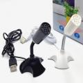 USB MINI STAND MIC.Mini Microphone,USB 2.0 Desktop Microphone,Flexible Condenser Mic,Desktop Stand Mic for Computer, Laptop Notebook. 