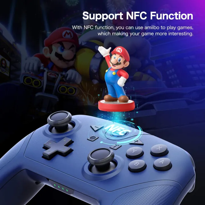 YCCTEAM%20Wireless%20Controller%20for%20Switch/Switch%20Lite,Wireless%20Switch%20Pro%20Controller%20Remote%20Gamepad%20Joystick%20with%20NFC/Turbo/%206%20Gyro%20Axis/Dual%20Vibration-Blue%20-%20Image%205