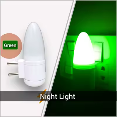 Night Light 0.5 Watts Multi Colours Green/Blue Best Quality products Zero Bulb
