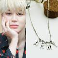 Korea POP BTS Jimin Bangtan Boys Fan Club ARMY Silver Necklace Women's Men's Jewelry Gift. 