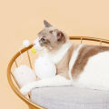 Interactive Robotic Cat Toys, Cat Ball Automatic Eggshell Battery Powered 360 Degree Self Rotating Ball, Tumbler Toys for Cats/Kitten. 