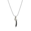Men 925 Sterling Silver (Chaandi) Zulfiqar Ali Chain & Pendant Set. 