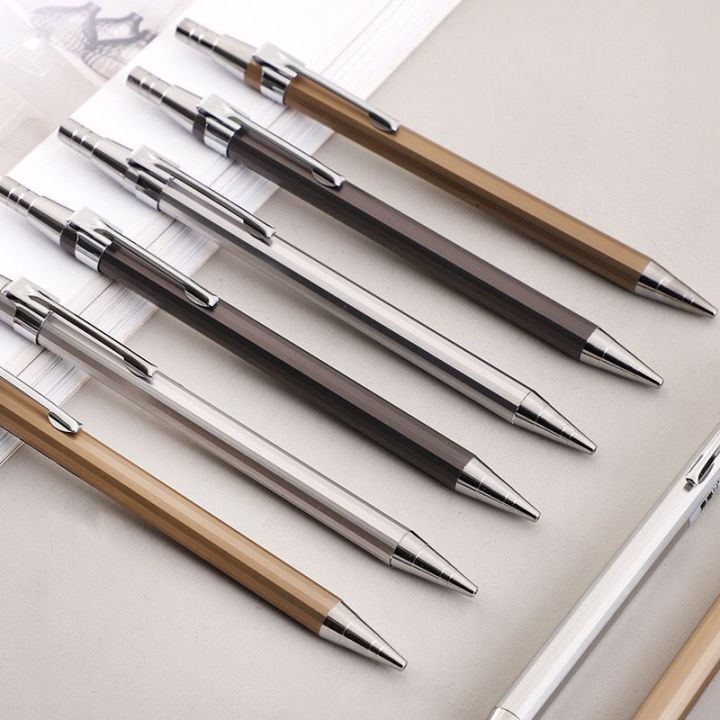 1PC Metal Mechanical Pencil 2B Cute Simple 0.5/0.7 Automatic Pen Press ...