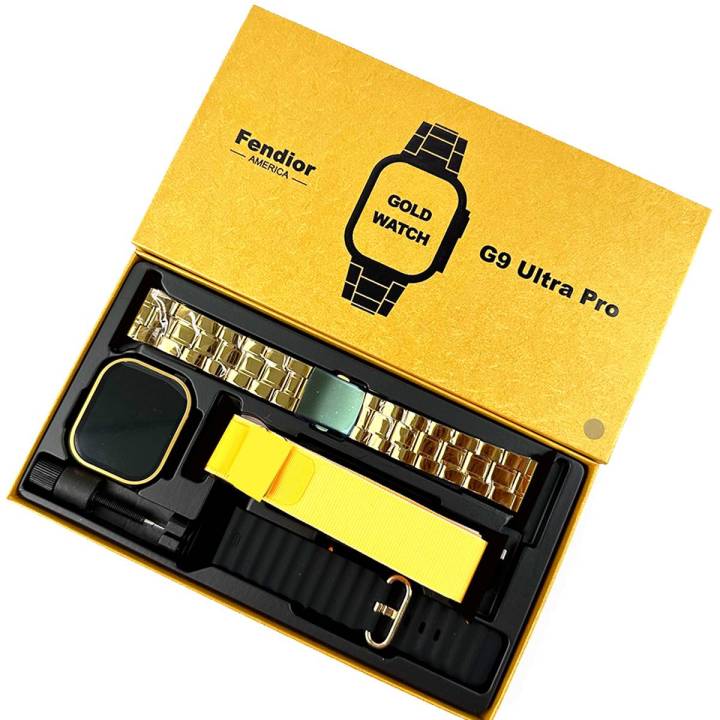 G9 Ultra pro Smartwatch | Golden Edition | Bluetooth Calling Smart Watch