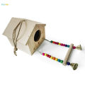 UK bird toys Pet Nest Bird House for cage nesting , Balcony and Garden Hanging for all typea sparrows java , finches , love birds , budgies ummingbird, Birds Nest for Balcony Made with Quality Wood. 