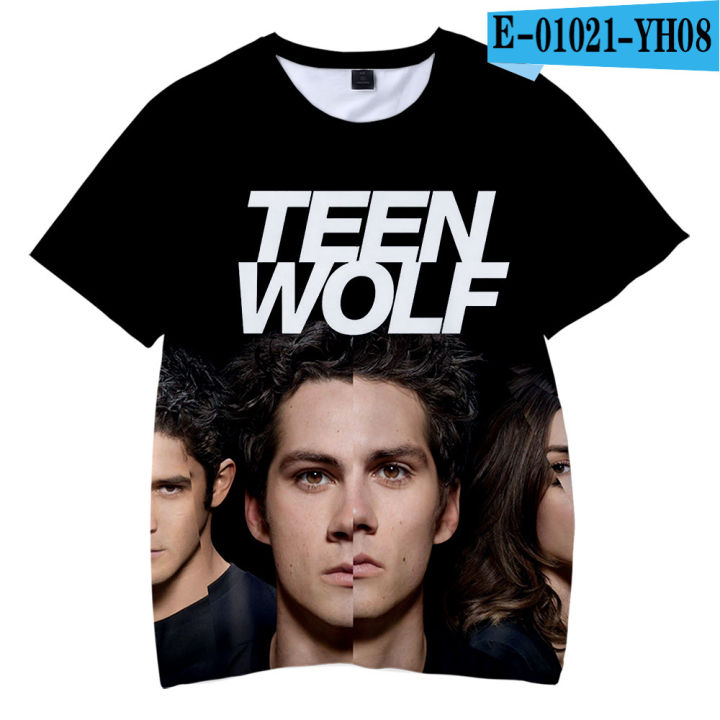 TV Series Teen Wolf 3D T Shirt Women Men Dylan Obrien Stiles Stilinski Summer Fashion Short Sleeve Funny Tshirt Graphic Tees