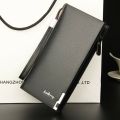 New Luxury Business Bifold Men's Leather Wallet With Zipper Pocket for Mobile and ATM Card Holder Slots Multifunctional Purse For Man Clutch Bag in Black and Brown. 