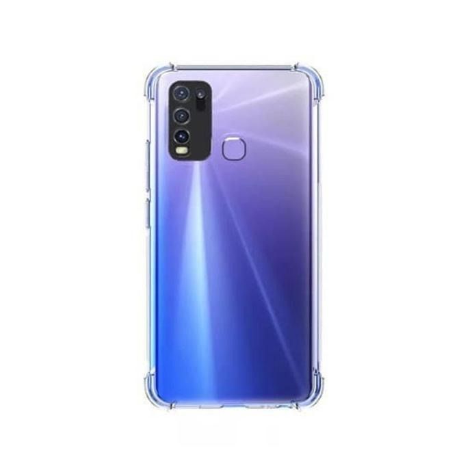 Vivo Y30 Transparent Silicone Mobile Pouch Protective Silicone Phone Covers, Soft Touch Silicone Pouches for Phones, Premium Silicone Mobile Covers in Pakistan
