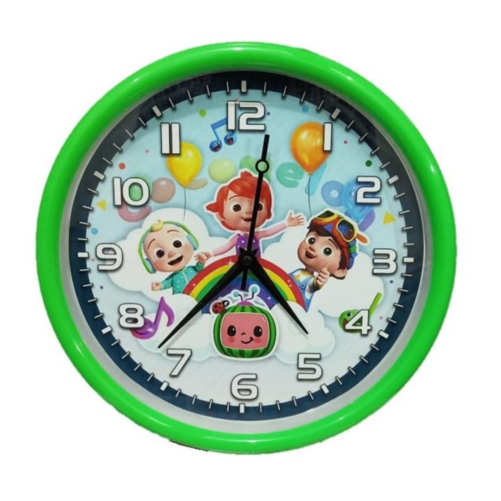 Wall Clock For Kids Room Cocomelon Character Design