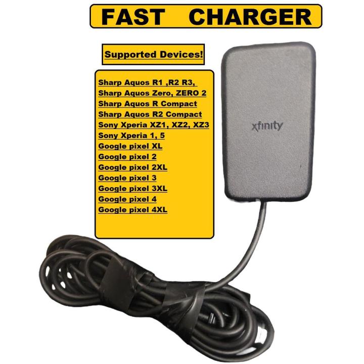 Xfinity Charger (TYPE C) 15w EPS-10 Power Adapter Charger USB-C Best For Google Pixel Sony Xperia XZ3 - Sharp Aquos R2 Supported Rapidly Charger Xfinity Genuine