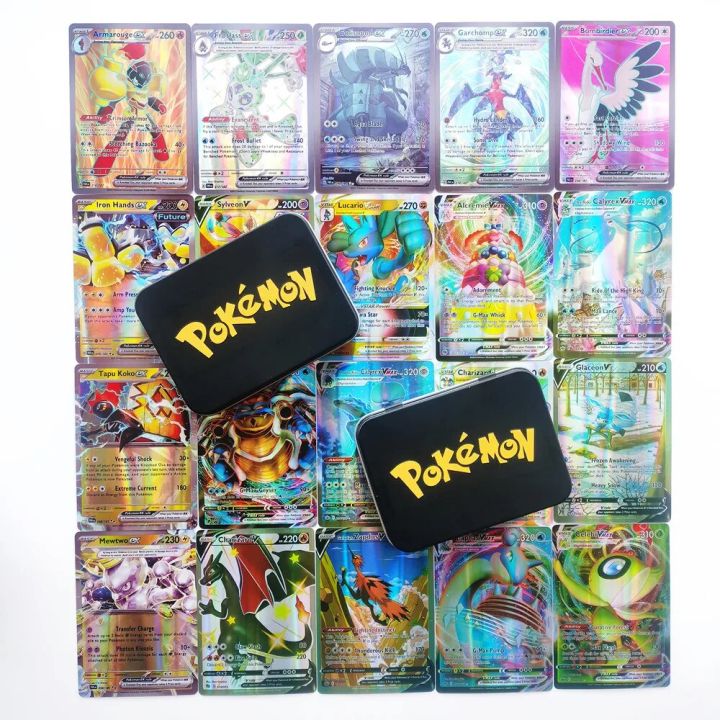 NEW 50-55pcs Pokemon Scarlet Violet Full Flash Card 50Ex 50V 50Vmax 50GX Game Collection Cards Koraidon Miraidon Battle Cards