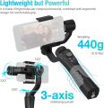 CINEPEER C11 3-Axis Gimbal Stabilizer for Smartphone, Powered by ZHIYUN-Gimbal for iOS Phone 14/13/12/11/X/XS, Samsung Android Phone ZY Play App Support, Smooth Video Recording with Handbag Dolly Zoom Timelapse Panorama. 