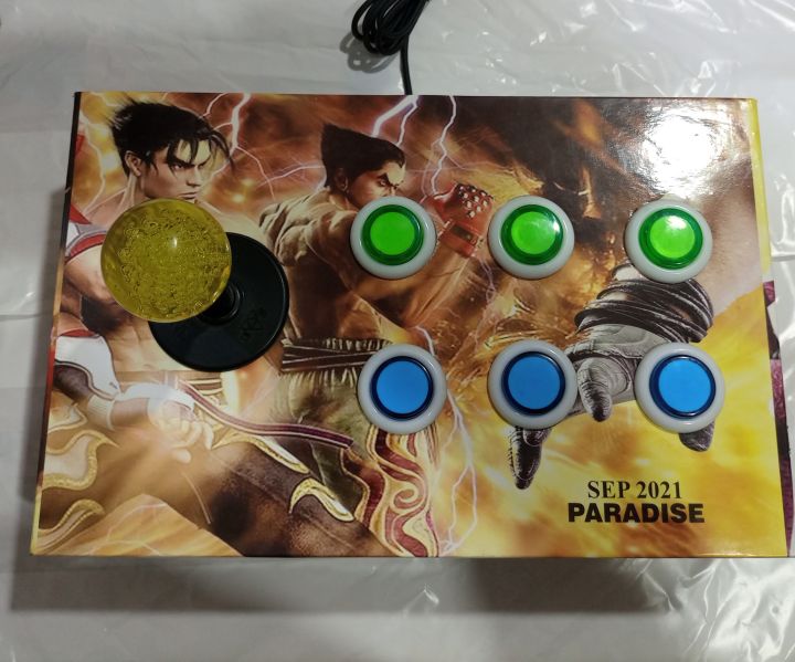 Smooth%20Usb%20Game%20Controller%20Joystick%206%20Buttons%20Game%20Arcade%20Made%20Of%20Wooden%20Box%20Panel%20For%20PC%20Laptop%20Computer%20For%20Win7/8/10%20XP%20-%20Image%203