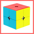 Original Rubiks Cube 2x2 Stickerless Best Quality Fast Speedy Magic Rubik Speed Cube Educational Puzzle Toys. 