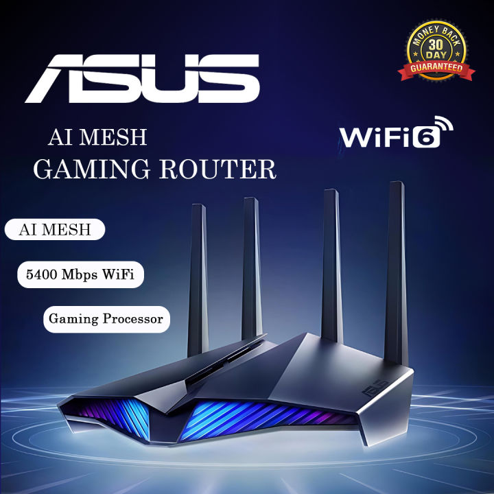 Asus Router ASUS RT-AX82U V2 AX5400 Dual-Band WiFi 6 New-Generation Gaming Router (Box Pack)  Asus Gaming Router, Wifi Gaming Router, Wifi 6 Router, Wifi6, Wifi 6E Router Best Router in Pakistan,