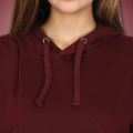 Maroon Kangaroo Hood For Women. 
