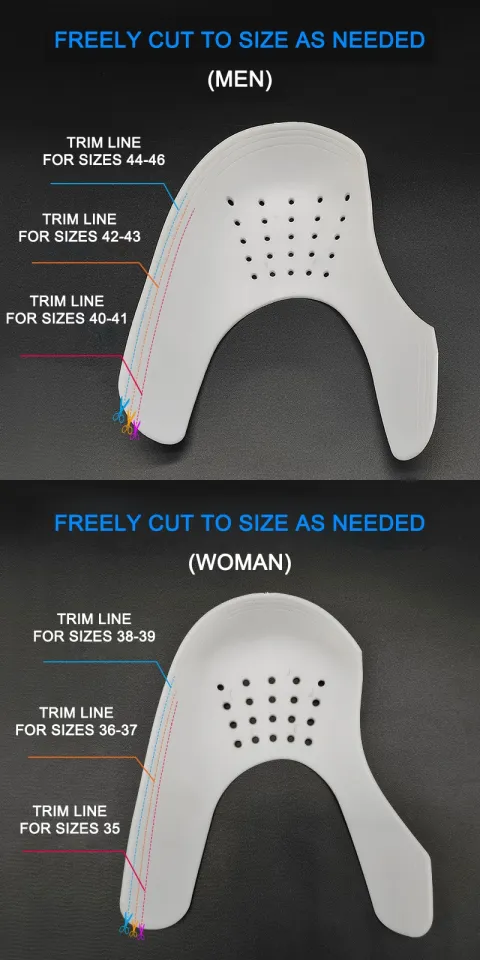 Pair Anti Crease Protector For Sneakers Toe Caps Anti Fold