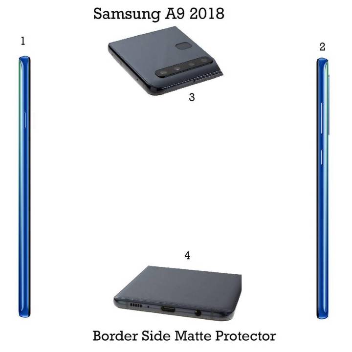 Samsung Galaxy A9 2018 Complete all Sides Border Matte Protector For Samsung Galaxy A9 2018
