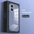 For OPPO A76 Back Cover + Wrist Strap Luxury Shiny Plating Square Shockproof Bumper Camera Lens Protection Soft TPU Silicone Phone Case. 