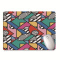 Mouse Pad Foldable Geometric Colorful Pattern Computer Mouse Mat. 