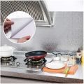 Self Adhesive Aluminium Foil Sticker Roll, Aluminium foil Sheet DIY Wallpaper,Oil Proof Waterproof Heat Resistant Backsplash Aluminium Sticker for Home, Kitchen, Stove, Cabinet, Wall, Drawers, and Furniture. 
