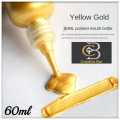 Yellow Golden Metallic Acrylic Paint - Permanent Waterproof Paint 60ml and 120ml. 