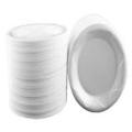 Disposable Foam Plates Pack of 100 pcs Medium-White. 