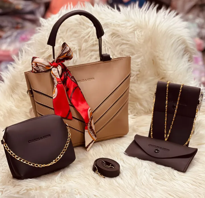 Beautiful%20High%20Quality%20Cynthetic%20Leather%204%20piece%20Set%20With%20Long%20Belt%20-%20Image%202