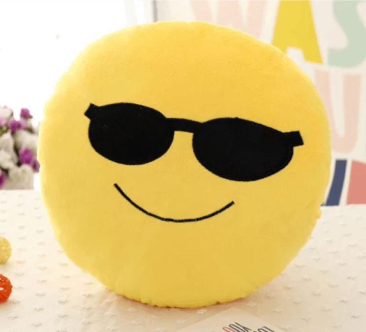 (10%20Inches/%2025.4cm)%20Emoji%20Cool%20Face%20Pillow%20-%20Plush%20Comfort%20Fluffy%20Cushion%20with%20Ball%20Fiber%20Cotton%20Filling%20-Yellow%20-%20Image%209