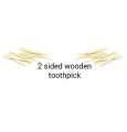 200 Pieces Wooden Toothpicks | Reusable Container | Sturdy Smooth Finish Tooth Picks |Ornate Handle Cocktail Picks | Toothpicks For Appetizers | Toothpicks Wood Wood Stick Wooden Bamboo Toothpick Party Food Pick Oral Care Tooth Clean. 