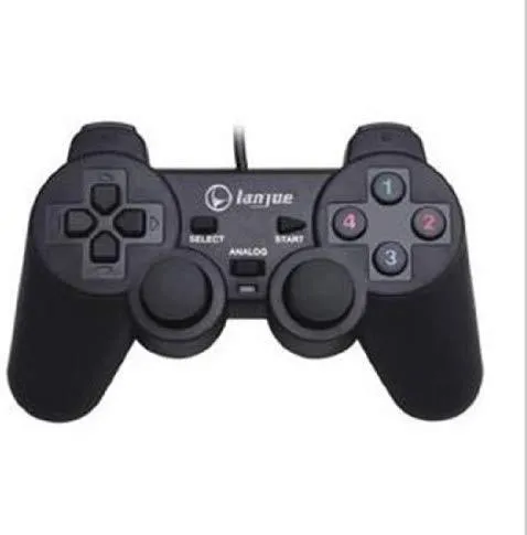 Dual%20Shock%20Wired%20Usb%202.0%20Game%20Controller%20Joystick%20Joypad%20Game%20Pad%20For%20Pc%20&%20Laptop%20LANJUE%20L600%20Black%20-%20Image%204