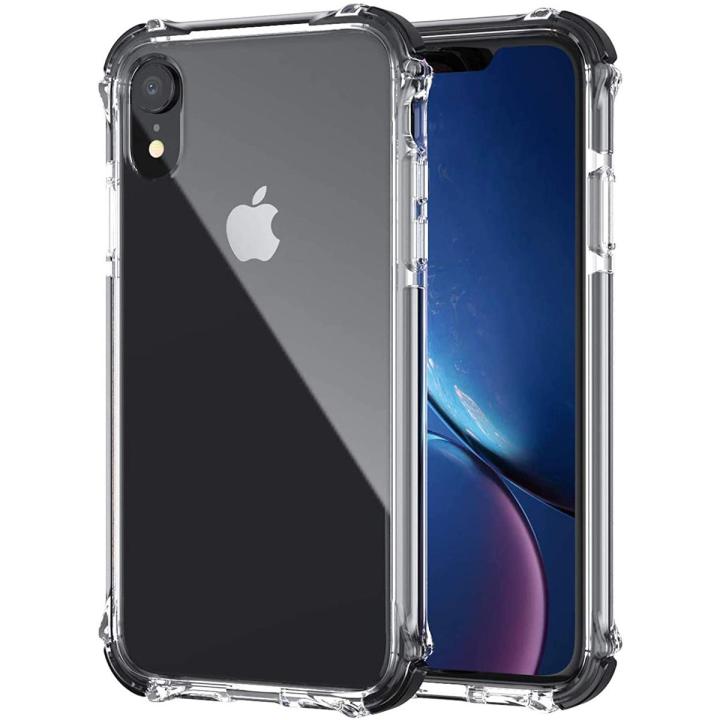 Iphone XR Transparent Four Corner silicone Transparent Soft Silicone Crystal Clear Case Back cover