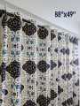 Export Italian Style Cotton Printed Ready Made Curtains For Your Bedroom,window,pardy (1 pc). 